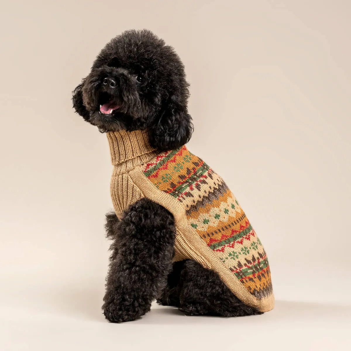 Alqo Wasi - Fair Isle Finn Alpaca Dog Sweater