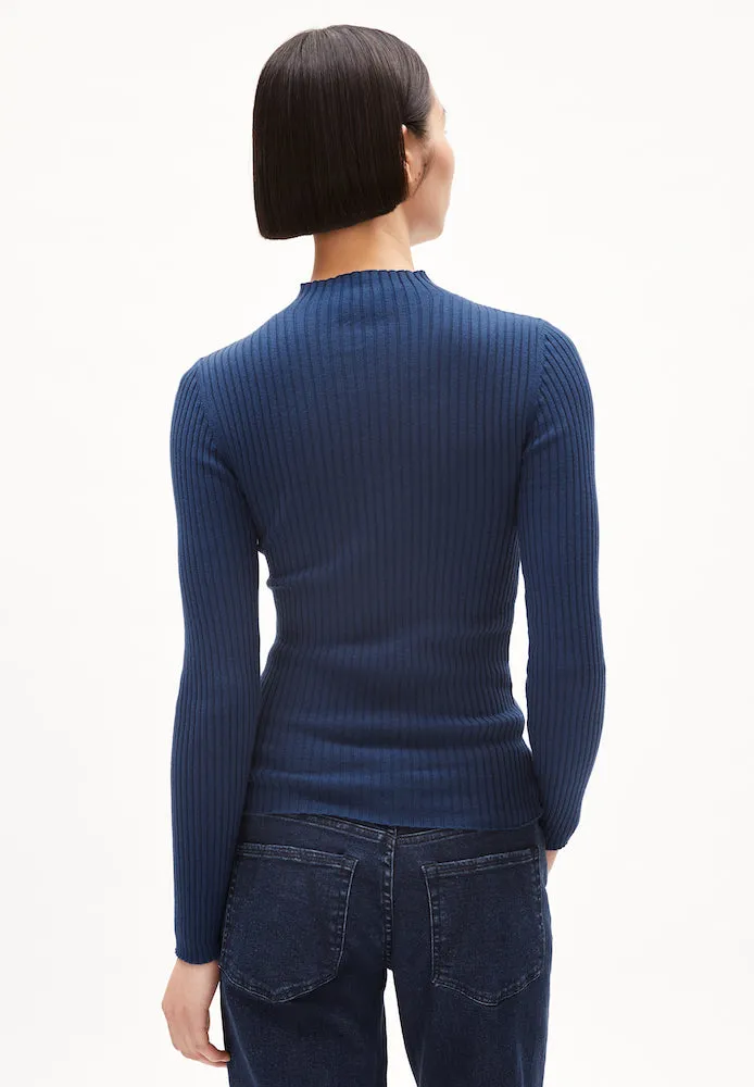 ARMEDANGELS Alaania turtleneck faded indigo women