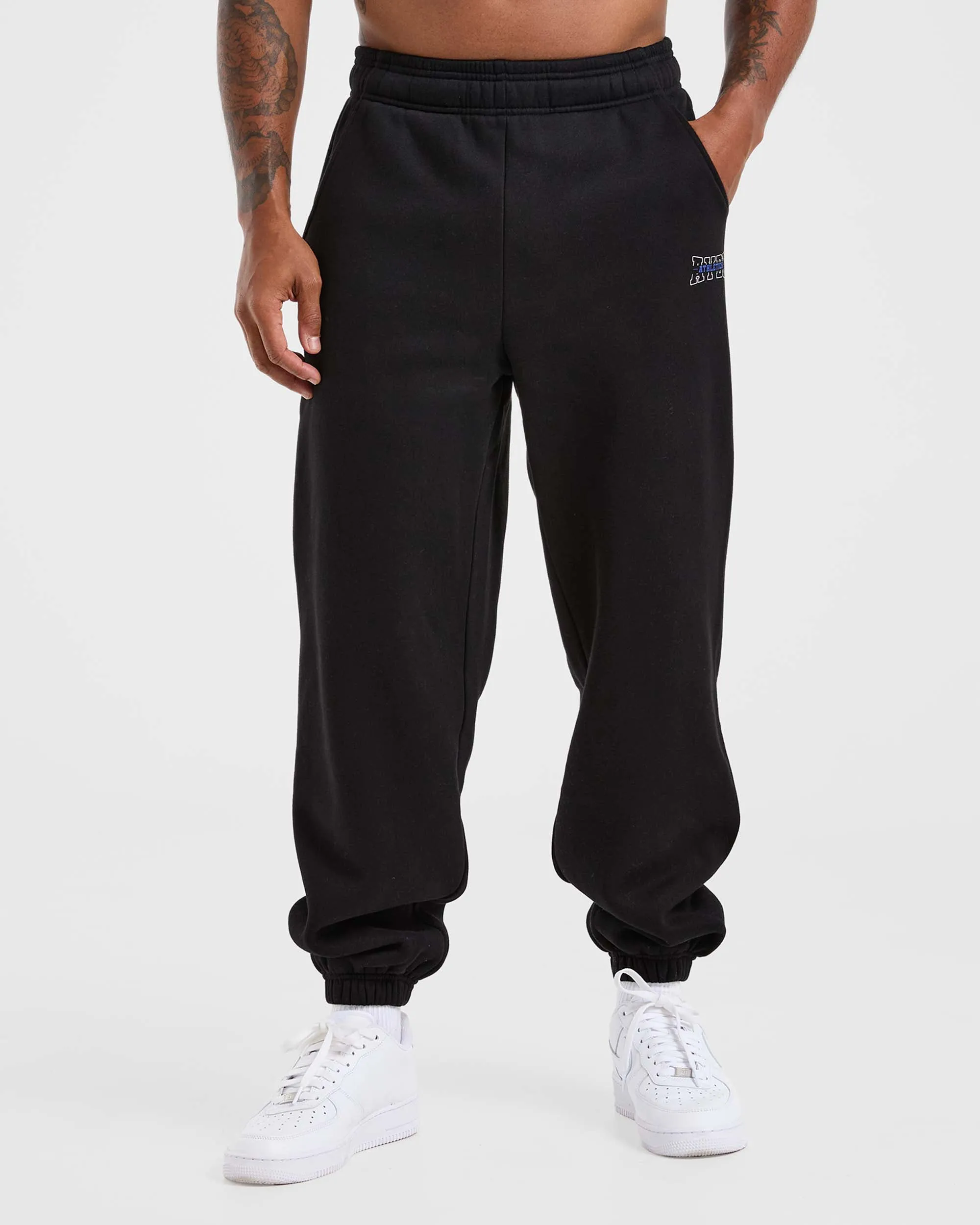 Athletics Oversized Joggers - Black