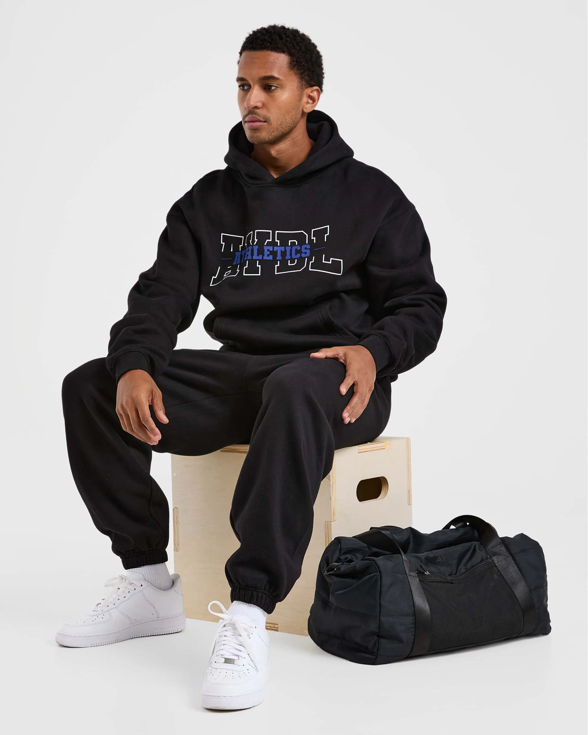 Athletics Oversized Joggers - Black