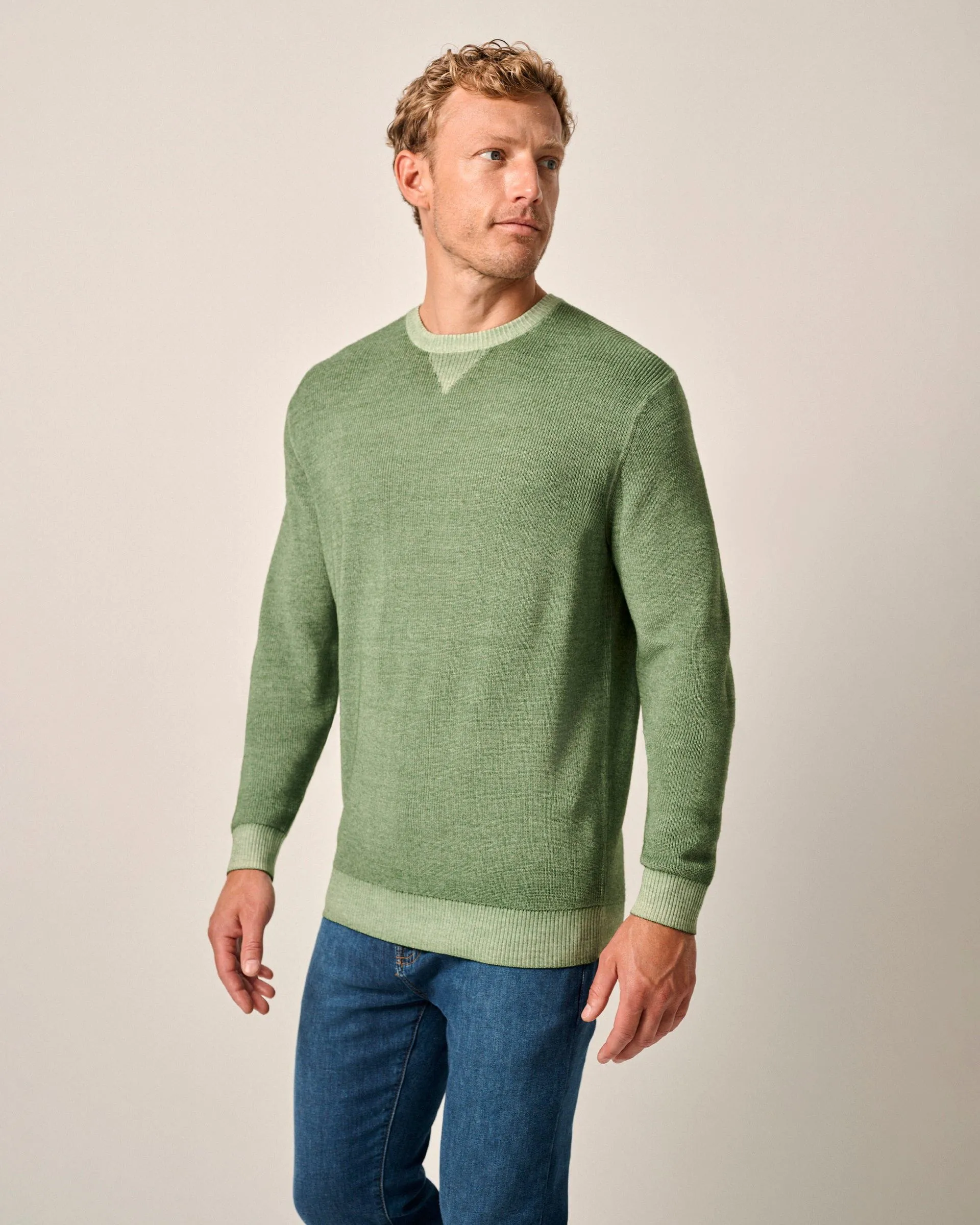 Burgess Garment-Dyed Crewneck Sweater