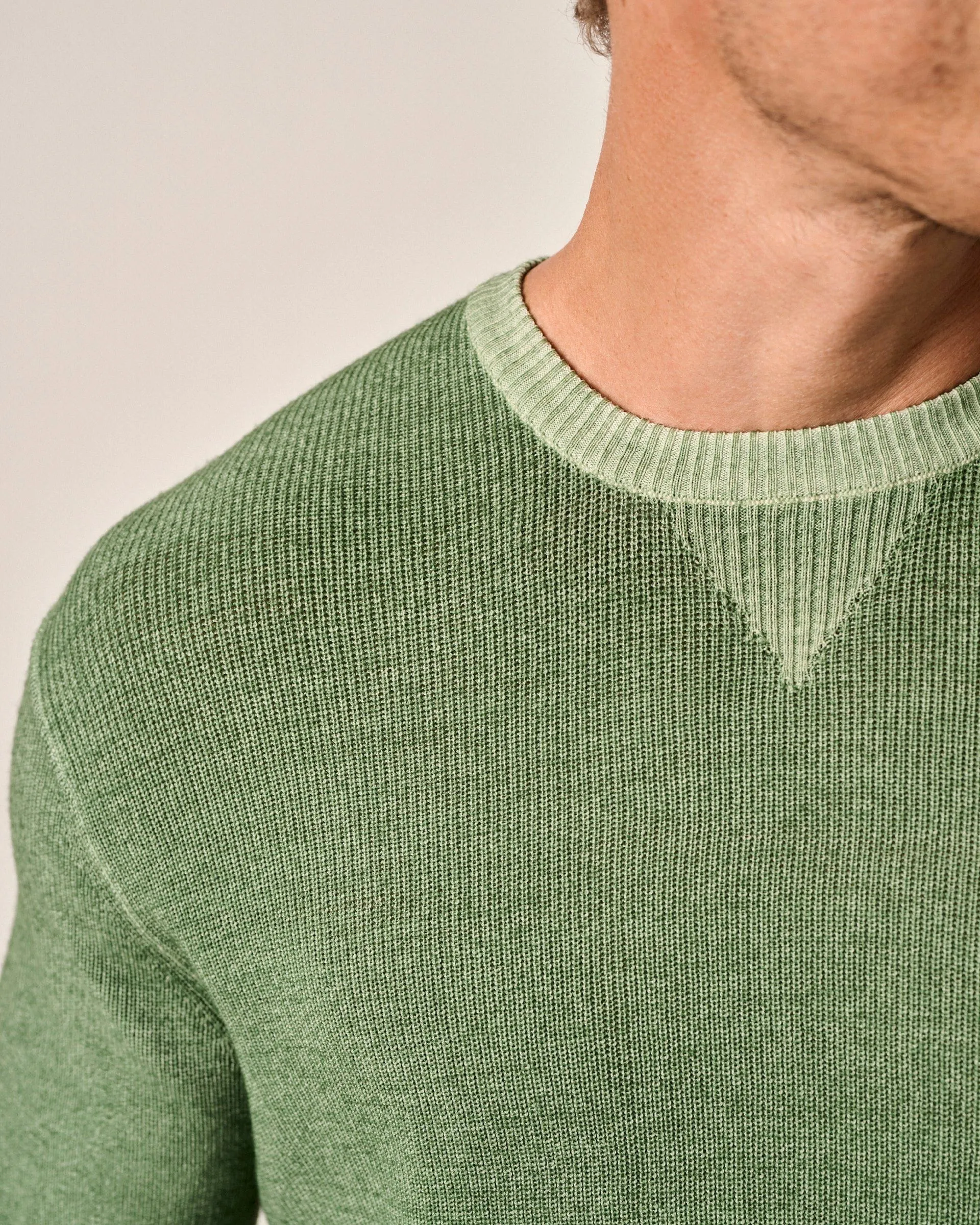 Burgess Garment-Dyed Crewneck Sweater