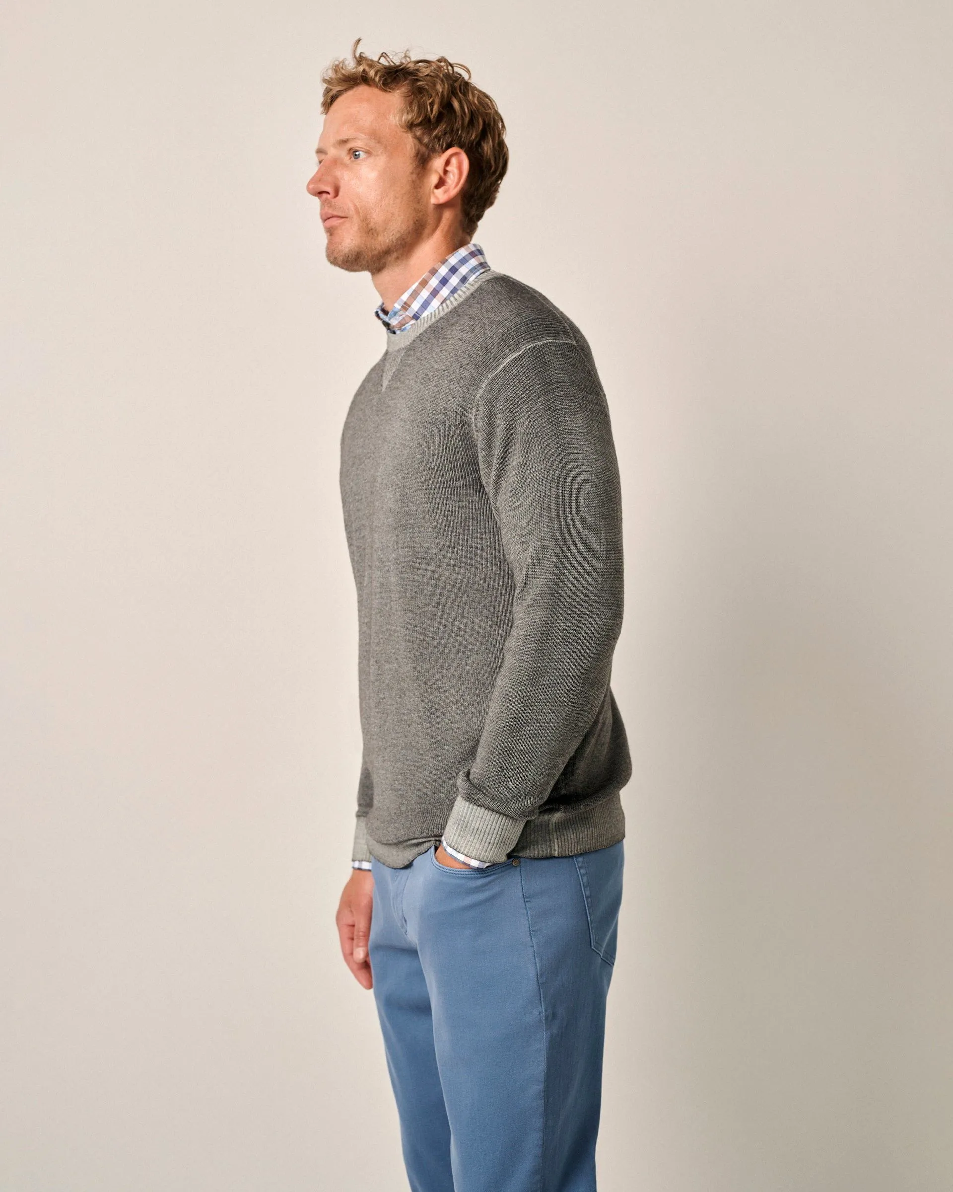 Burgess Garment-Dyed Crewneck Sweater