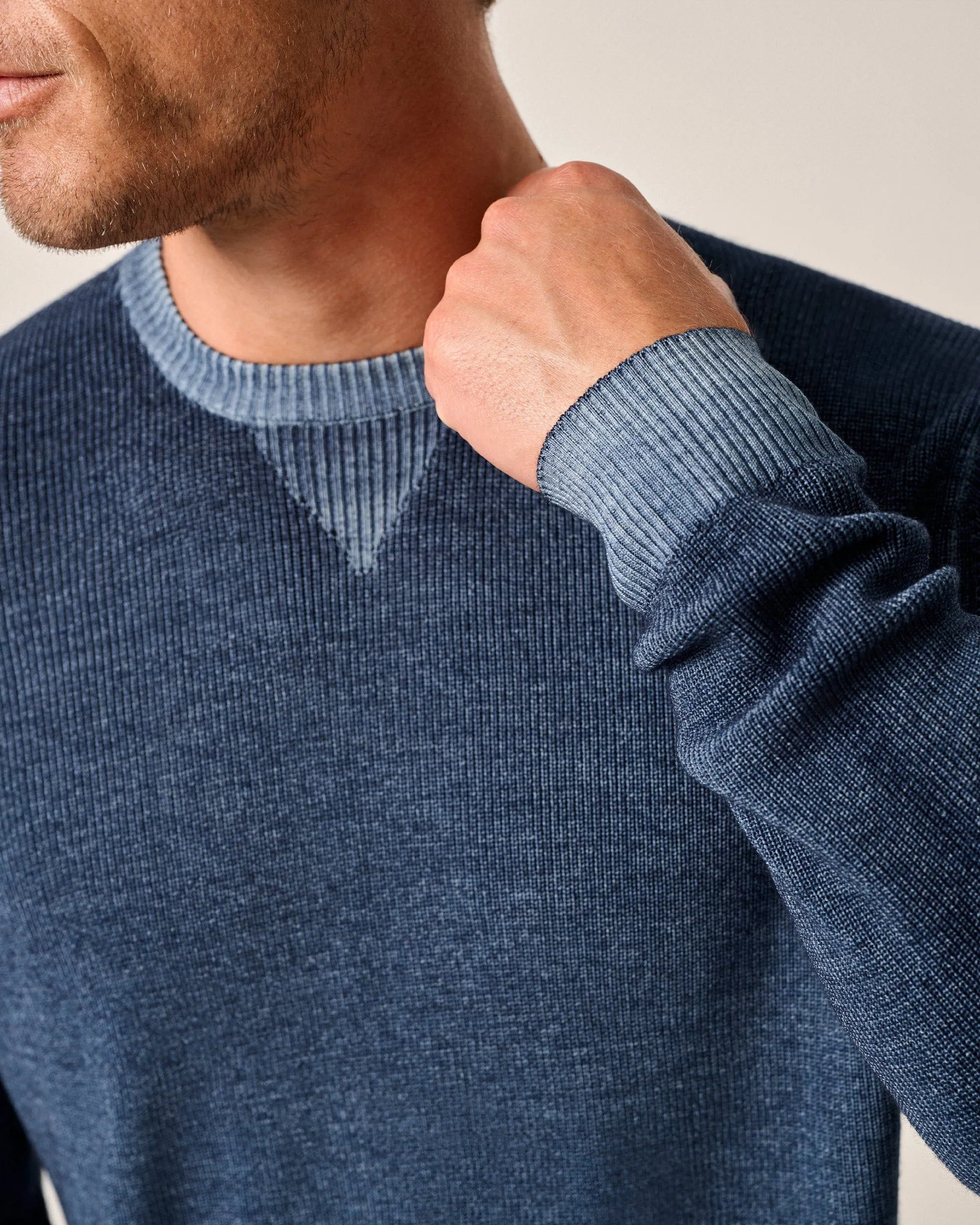 Burgess Garment-Dyed Crewneck Sweater