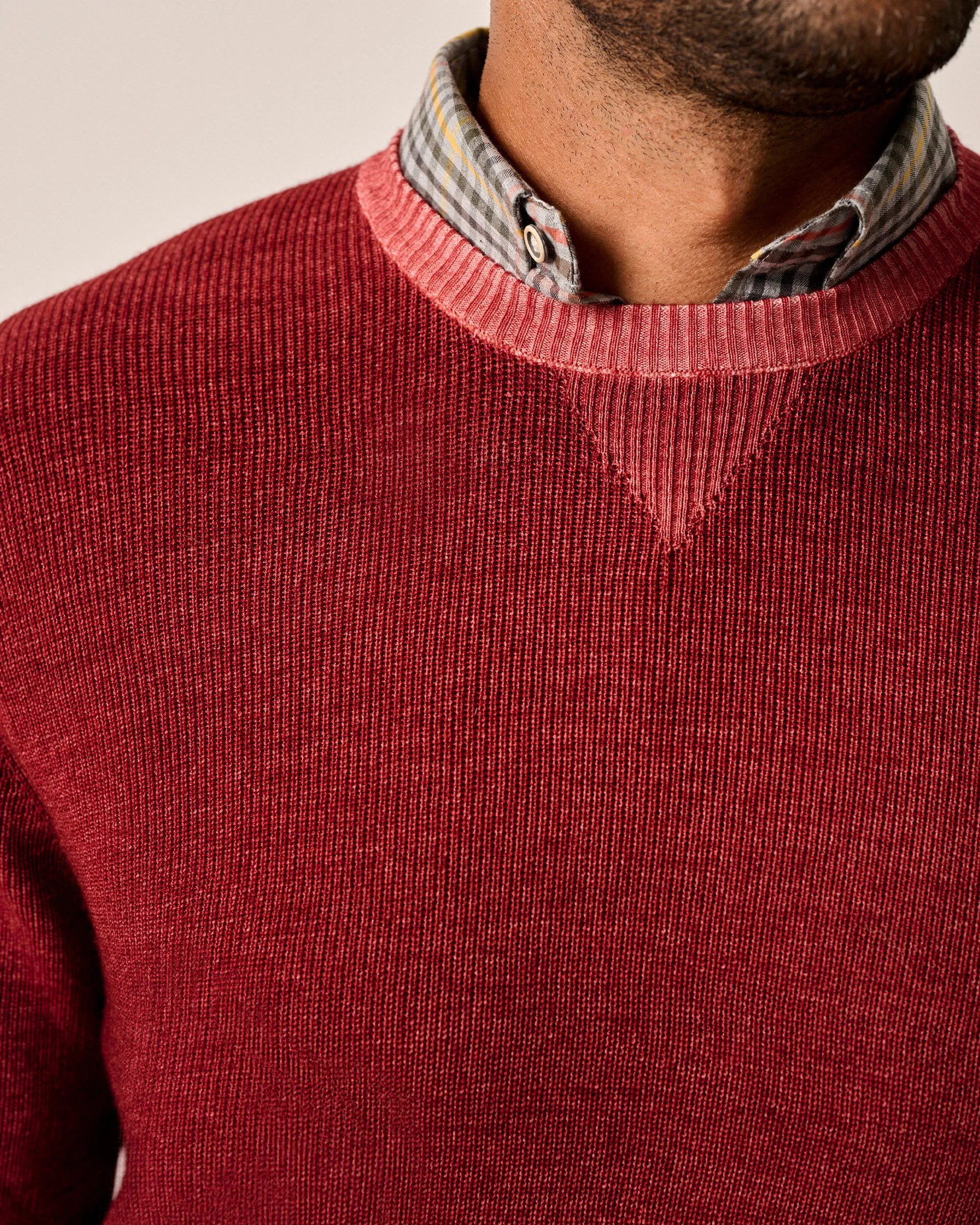 Burgess Garment-Dyed Crewneck Sweater