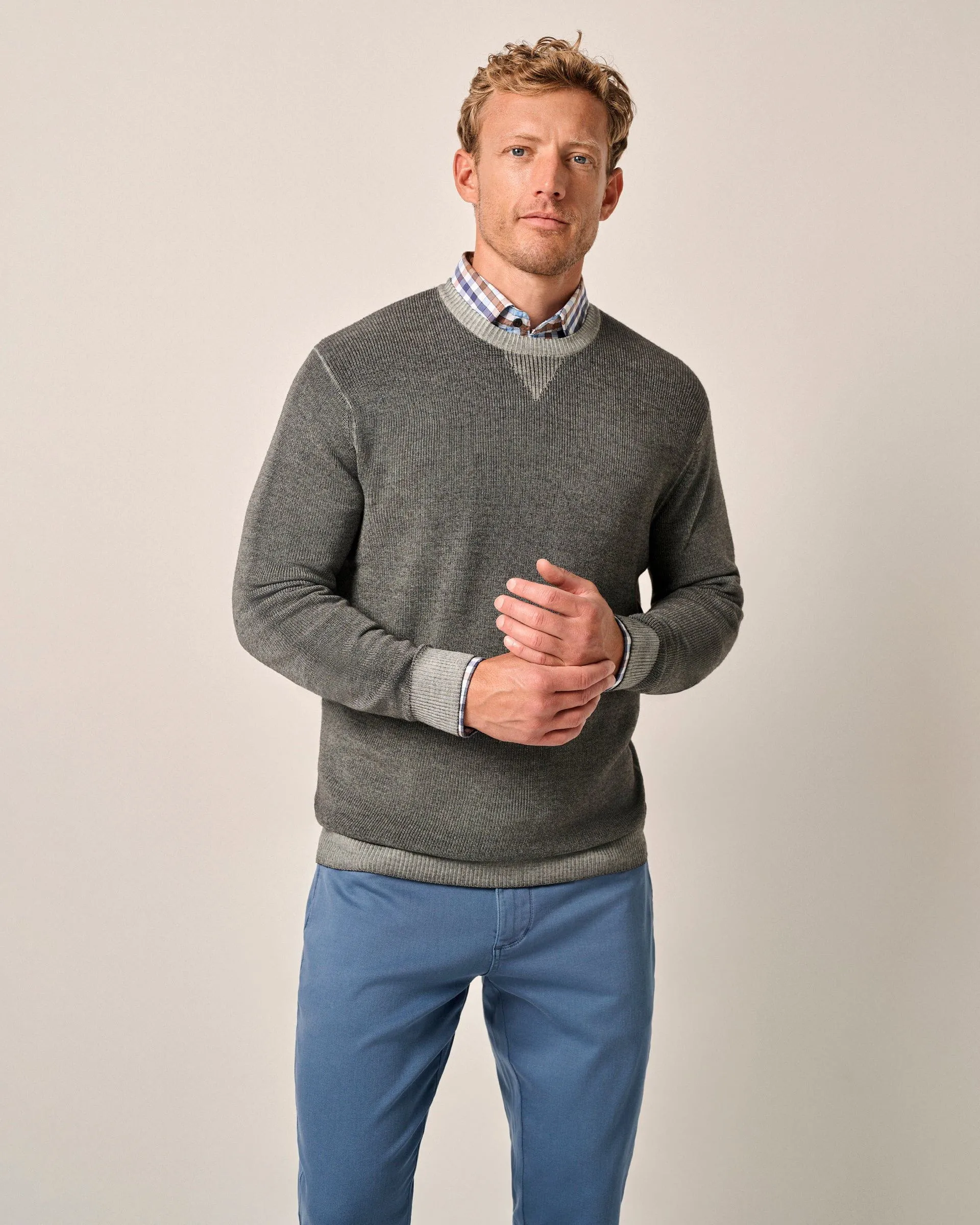 Burgess Garment-Dyed Crewneck Sweater