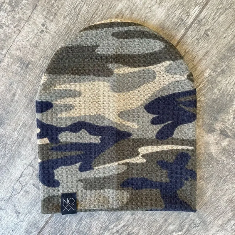 Camouflage |  Waffle Knit Beanie