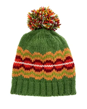 Circle Beanie with Pom Pom