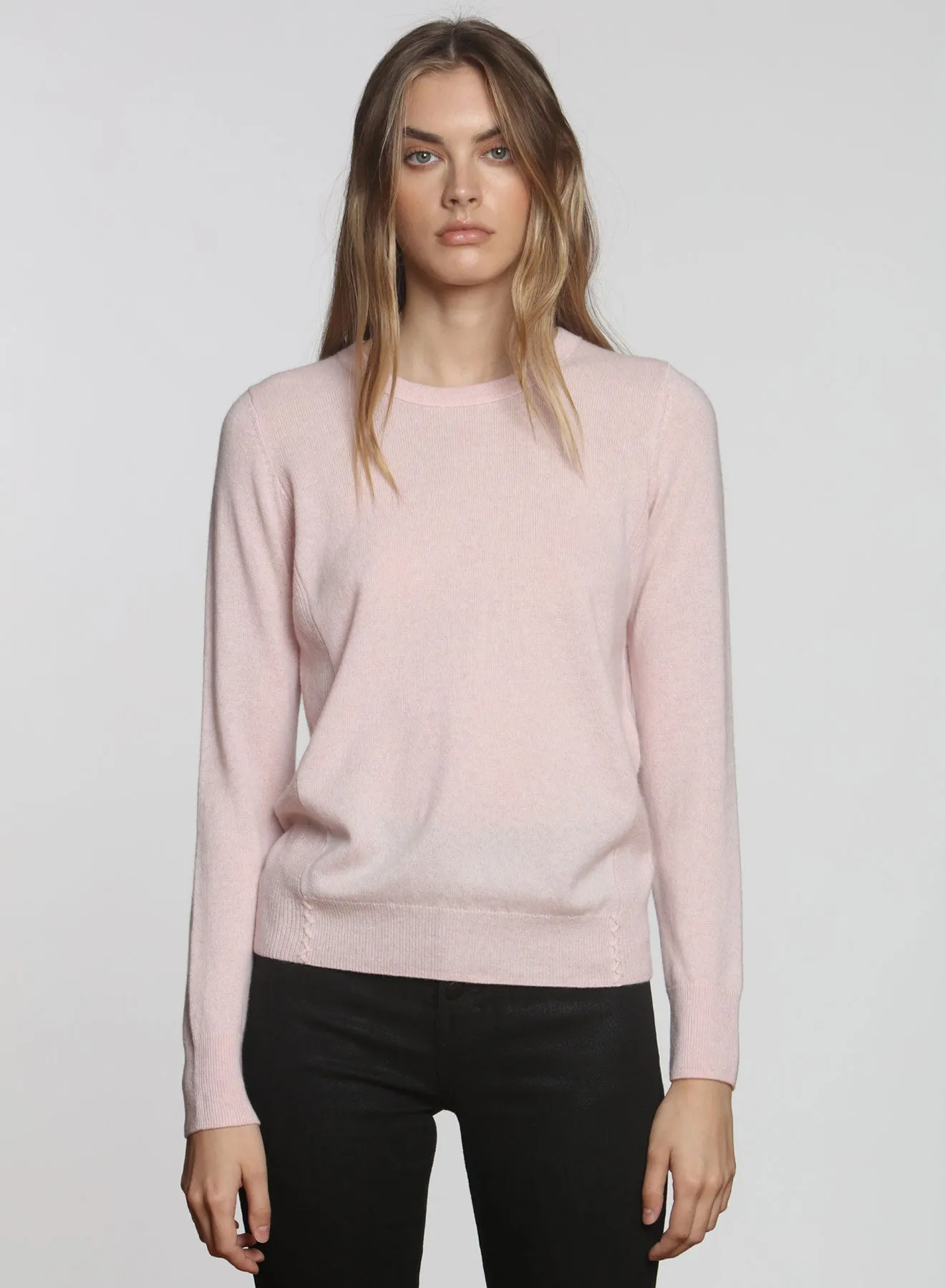 Core Cashmere Crew - Blush