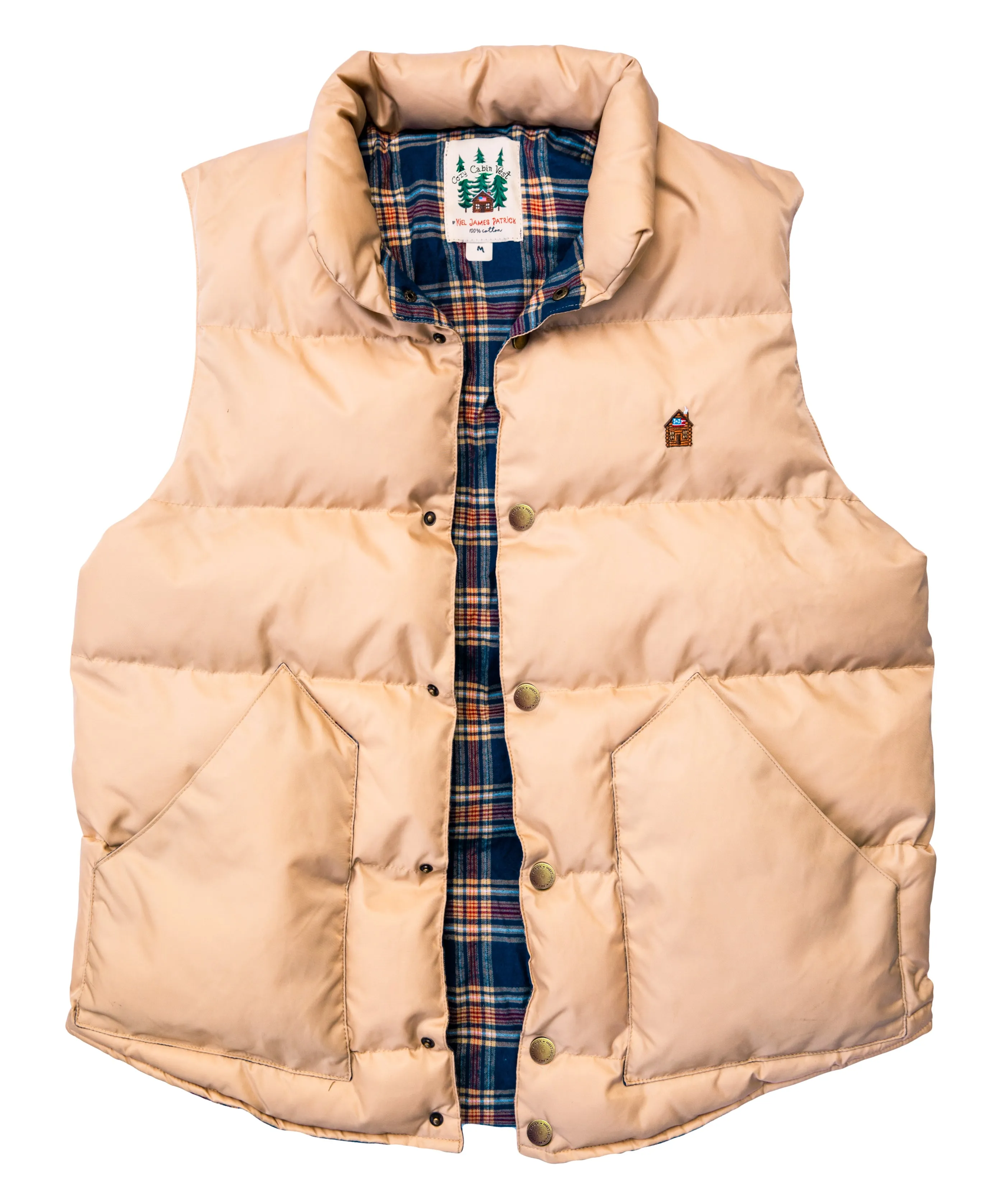 Cozy Cabin Puffer Vest- Tan