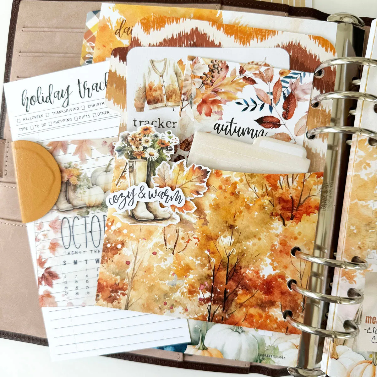 Cozy Season Planner Kit - Choose your insert or notebook October 2024