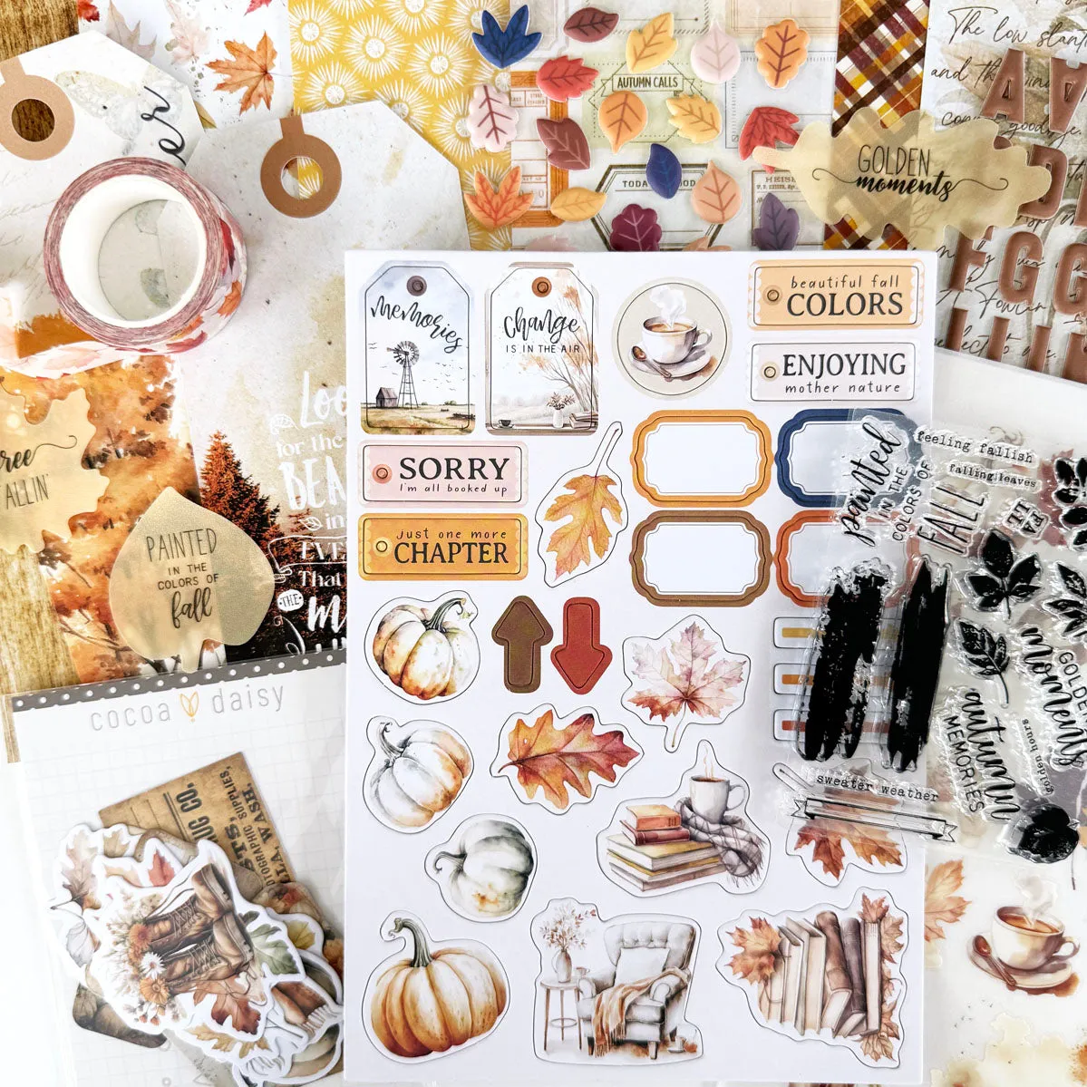 Cozy Season Scrapbooking Kit - Choose Your Add On - October 2024