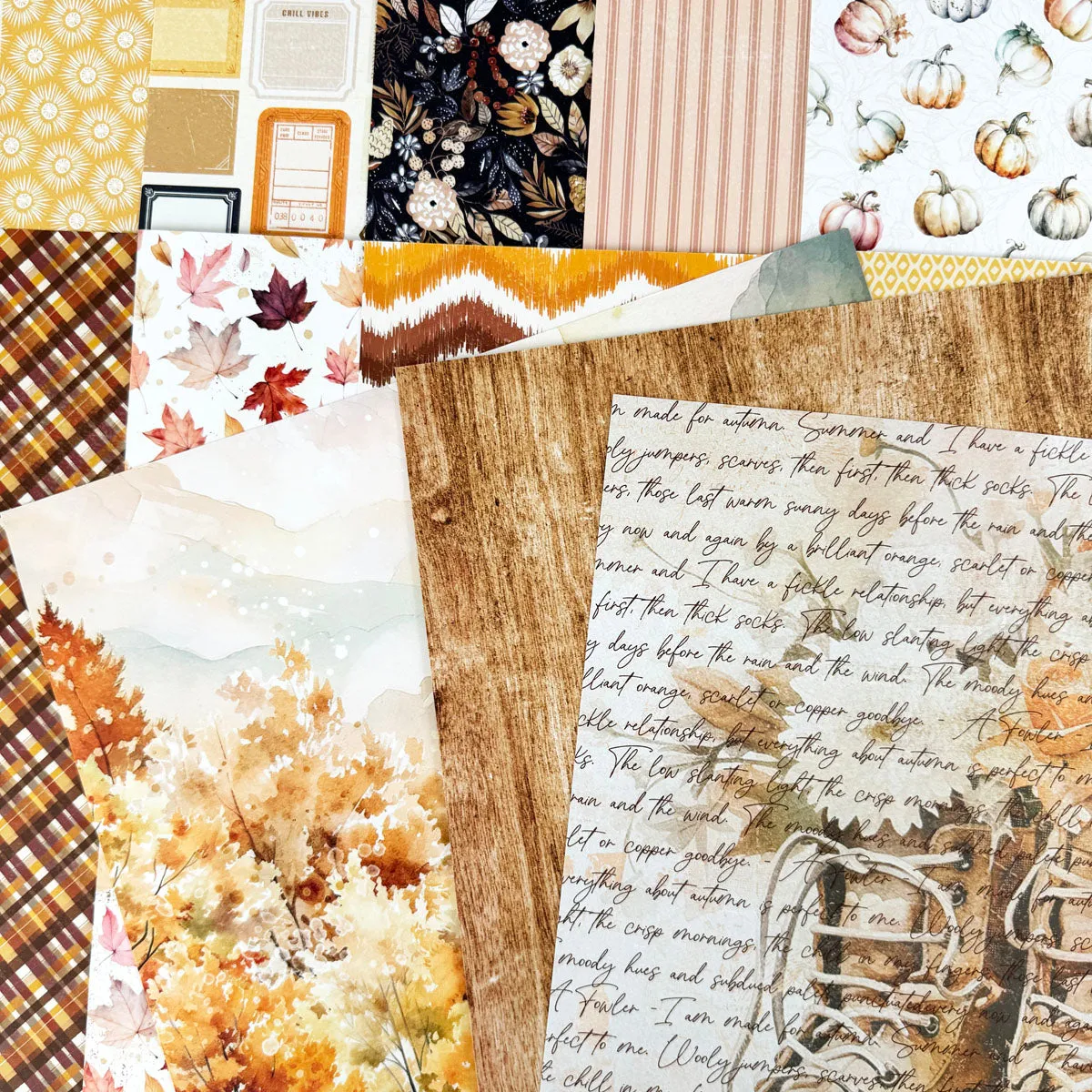 Cozy Season Scrapbooking Kit - Choose Your Add On - October 2024