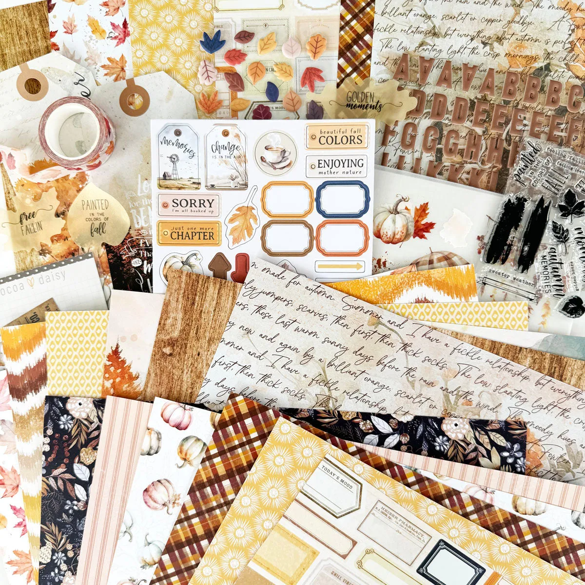 Cozy Season Scrapbooking Kit - Choose Your Add On - October 2024