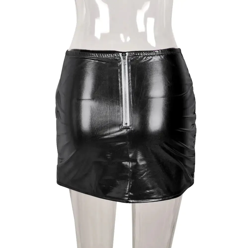 Double Bubble Puffer Mini Skirt^