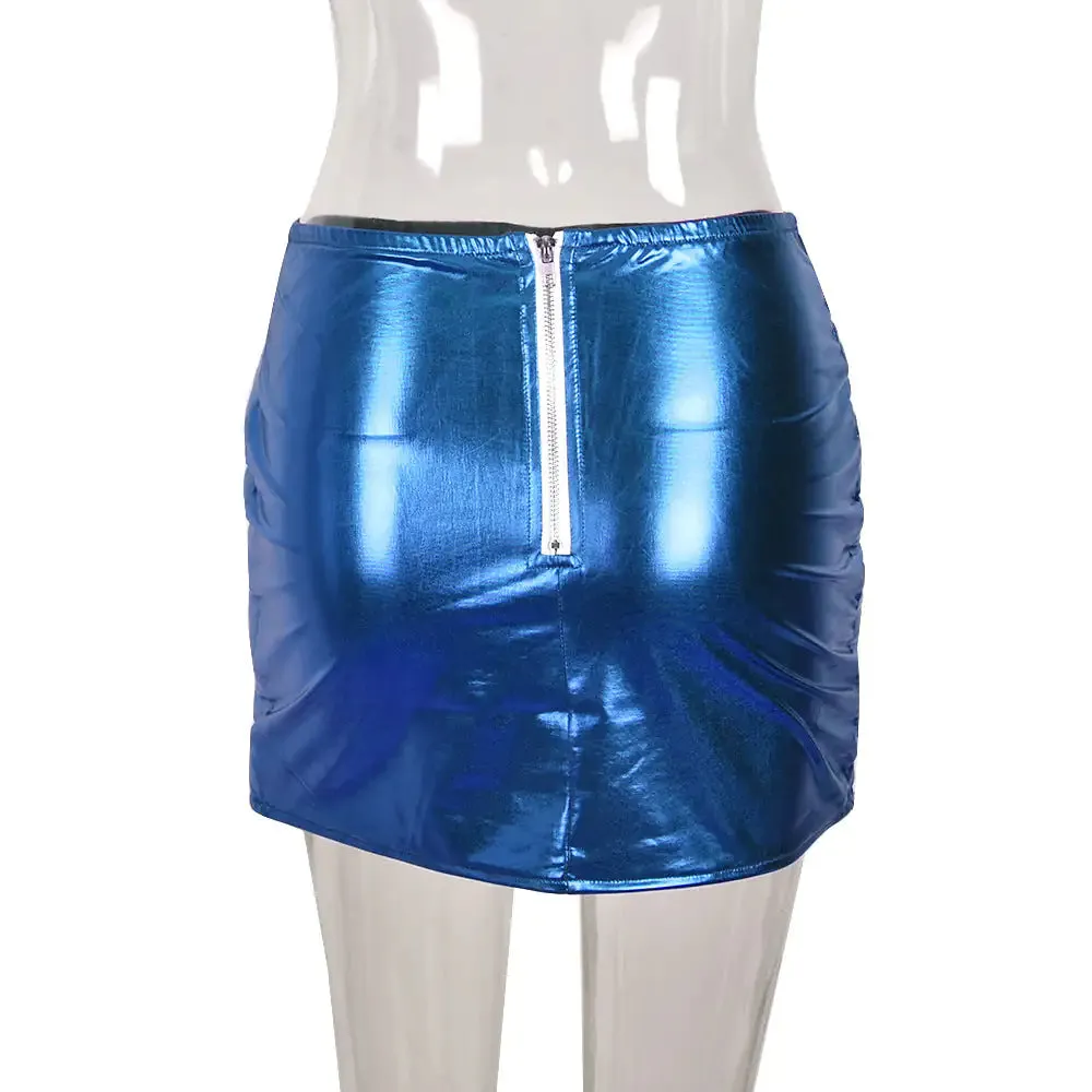 Double Bubble Puffer Mini Skirt^