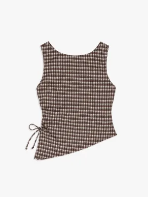 Erin Tank - Cocoa Plaid