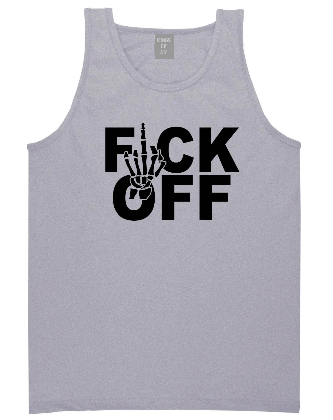 FCK OFF Skeleton Hand Tank Top