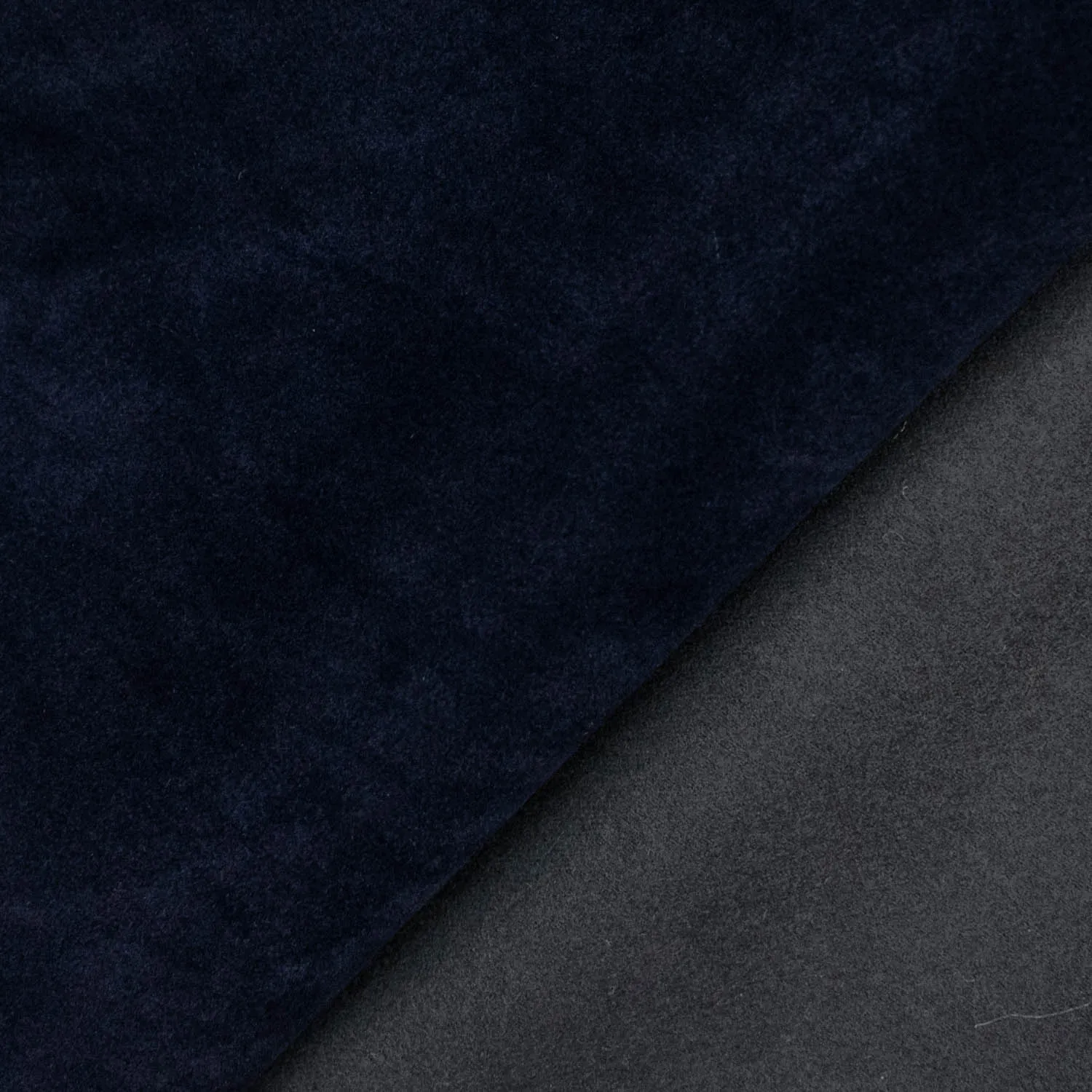 Flannel Backed Suede Navy