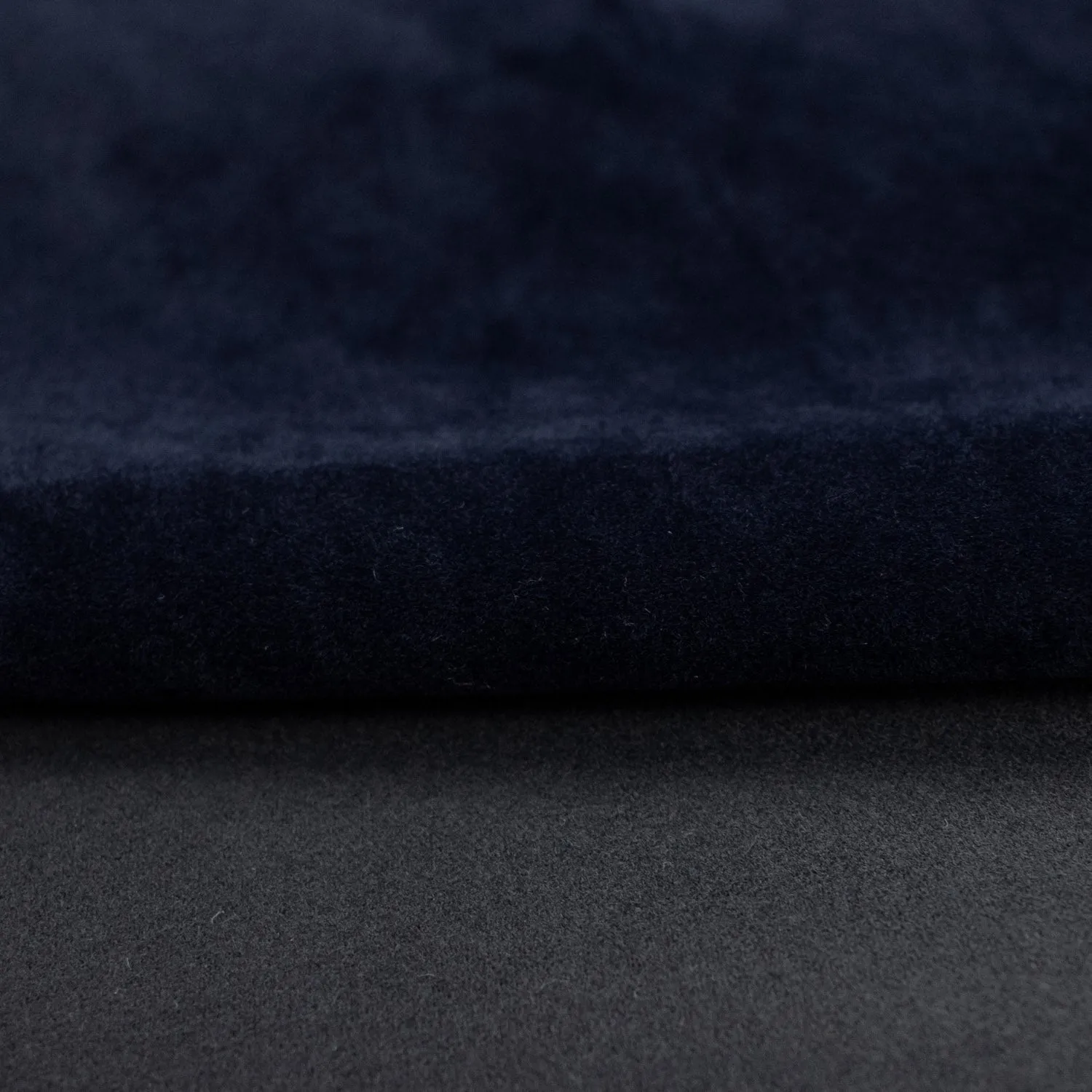 Flannel Backed Suede Navy