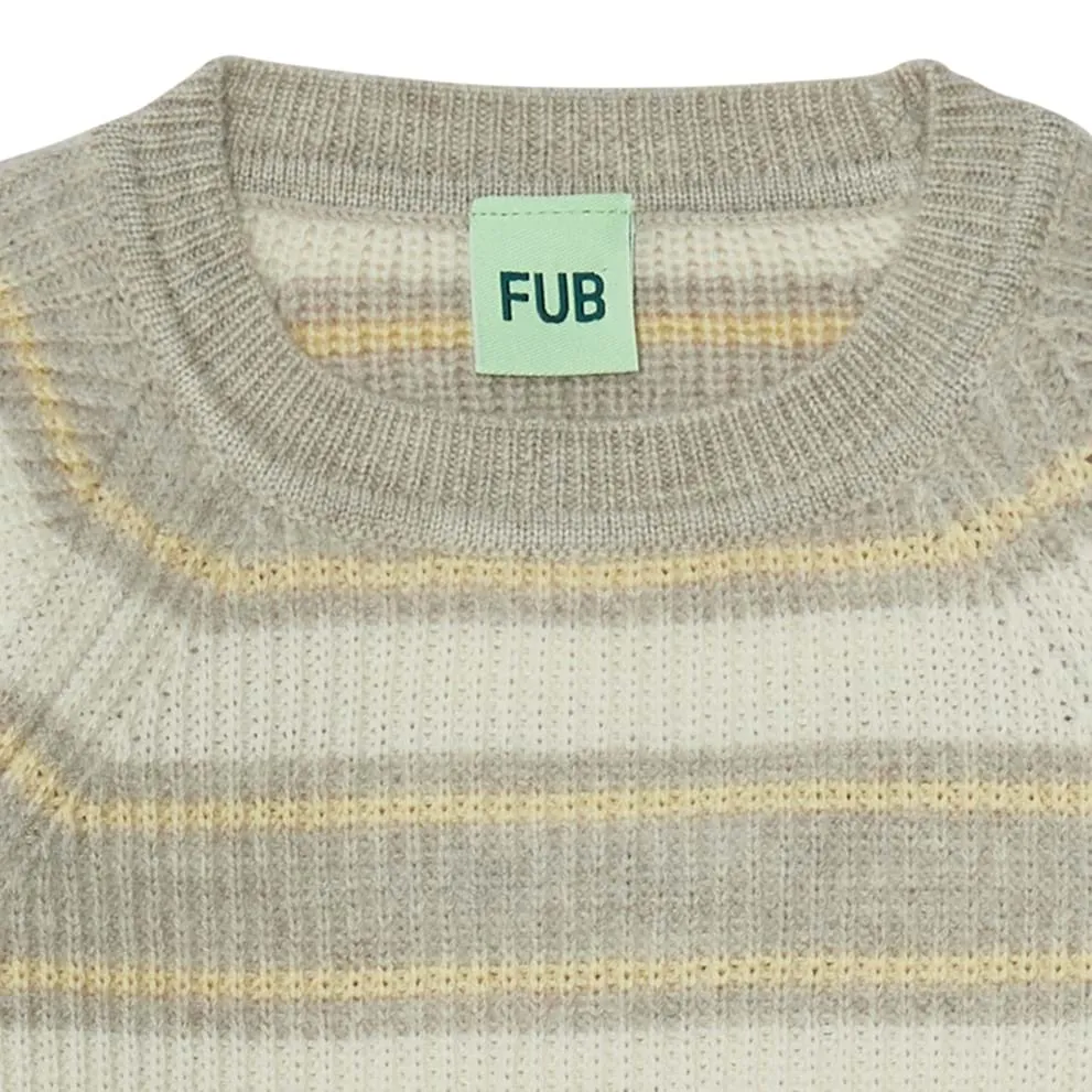 FUB Raglan Sweater, light beige melange/buttermilk