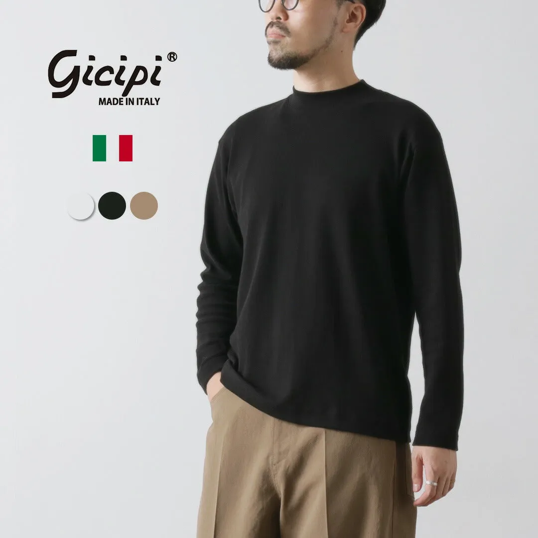 GICIPI / Delfino Crew Neck Basic Fit Long Sleeve Cut and Sewn