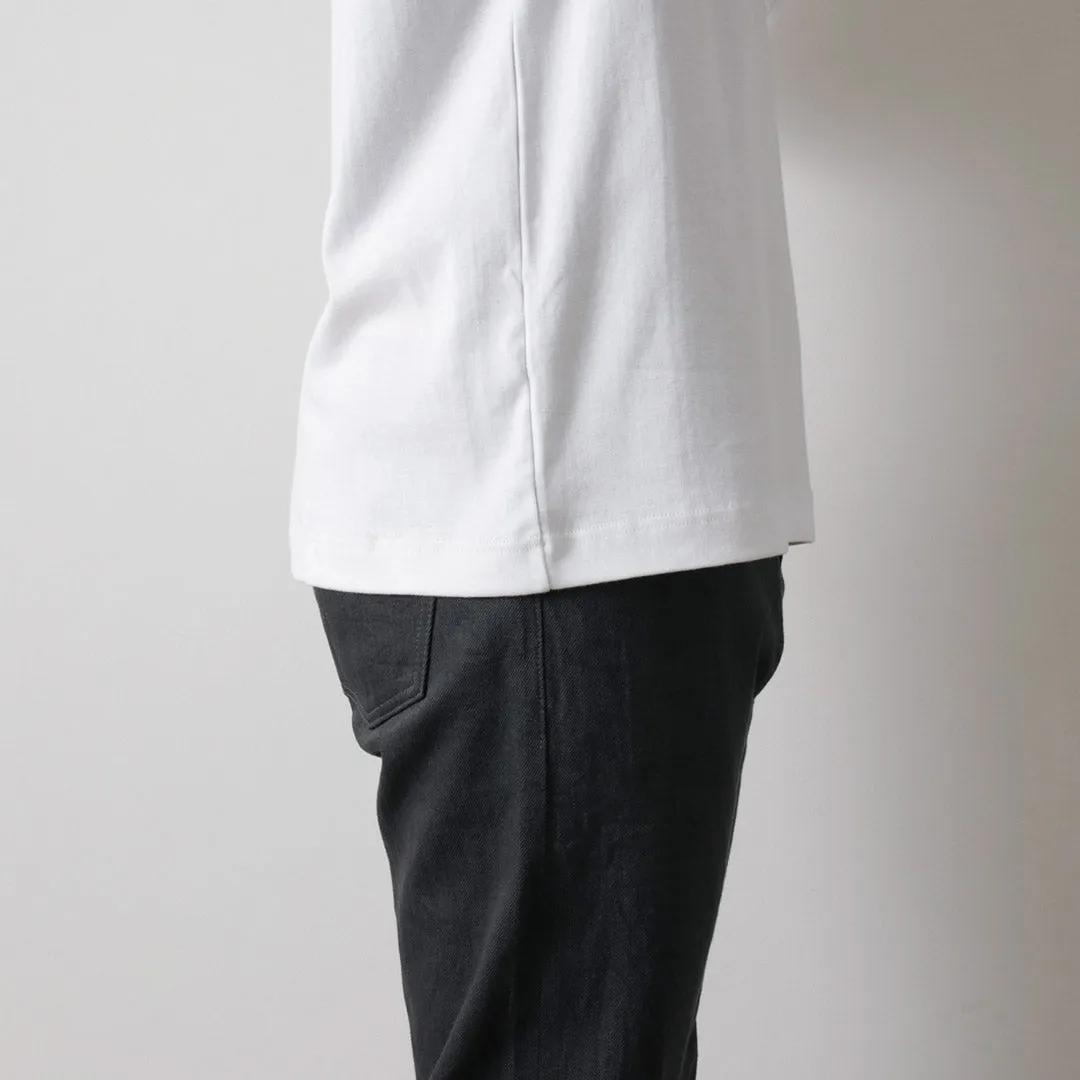 GICIPI / Delfino Crew Neck Basic Fit Long Sleeve Cut and Sewn