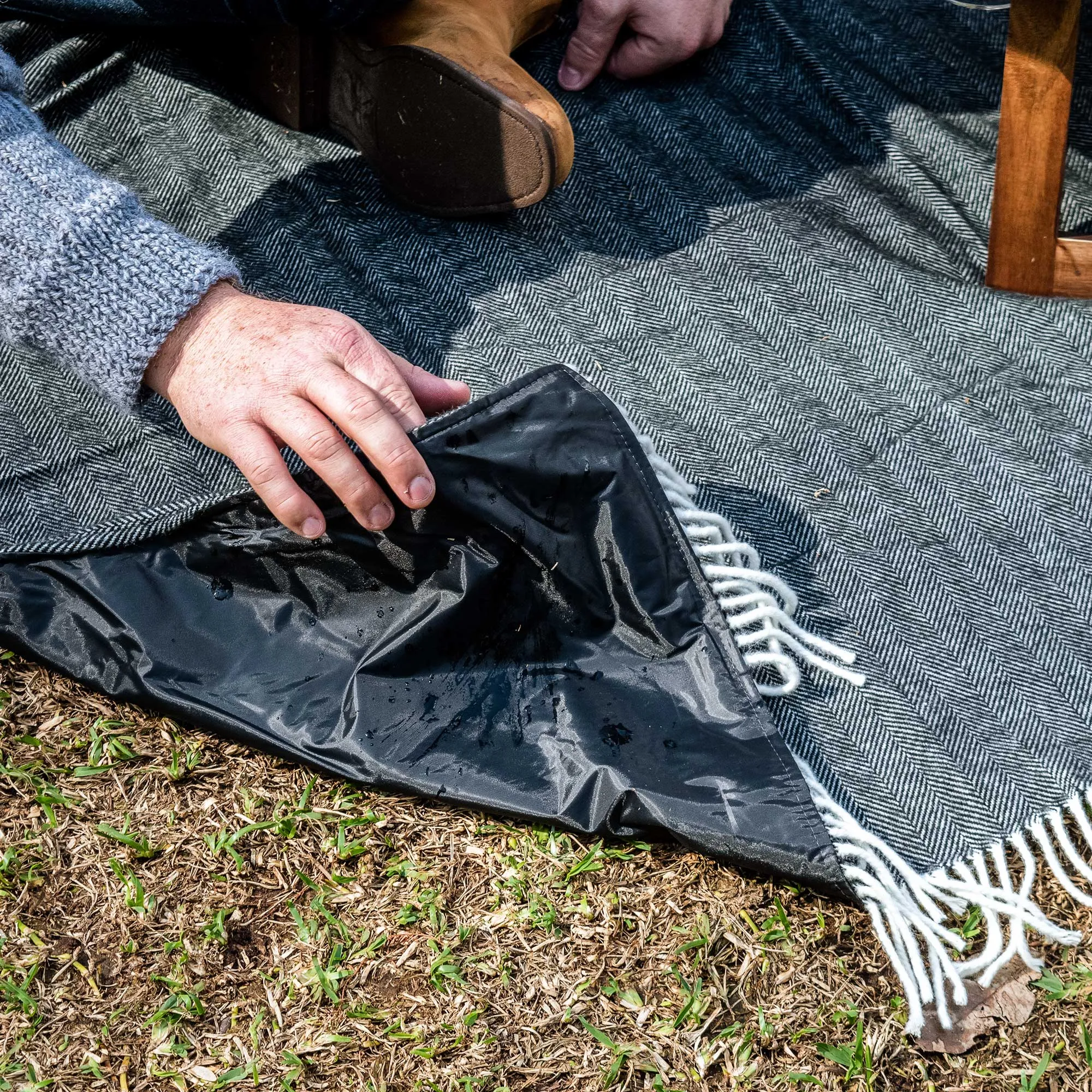 Herringbone Picnic Blanket