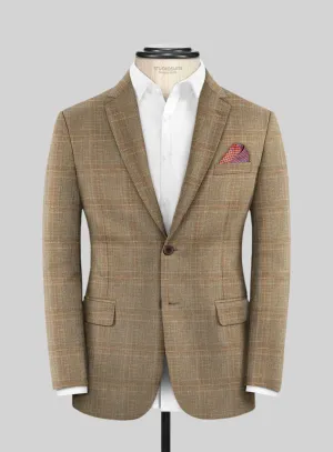 Italian Murano Ocavi Brown Wool Linen Silk Jacket