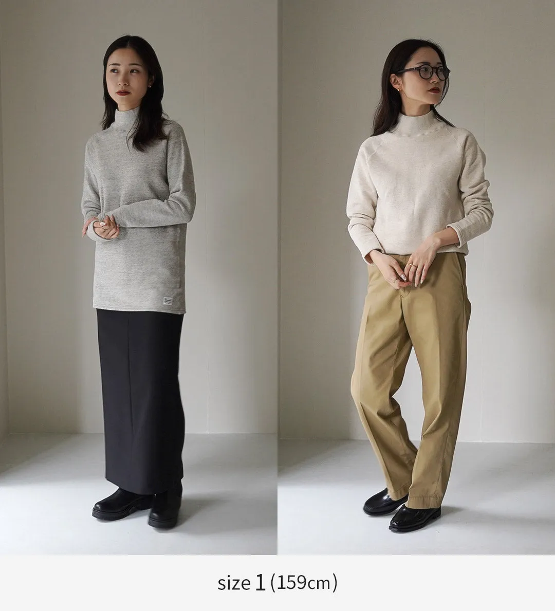 KEPANI / Mock Neck Sweatshirt