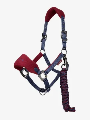 LeMieux Vogue Headcollar & Leadrope Set Burgundy