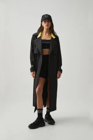 Longline Wrap Trench Coat 705