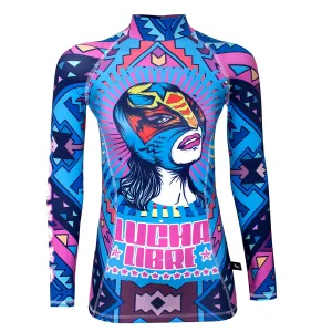 Lucha Libre - women's thermal ski top base layer