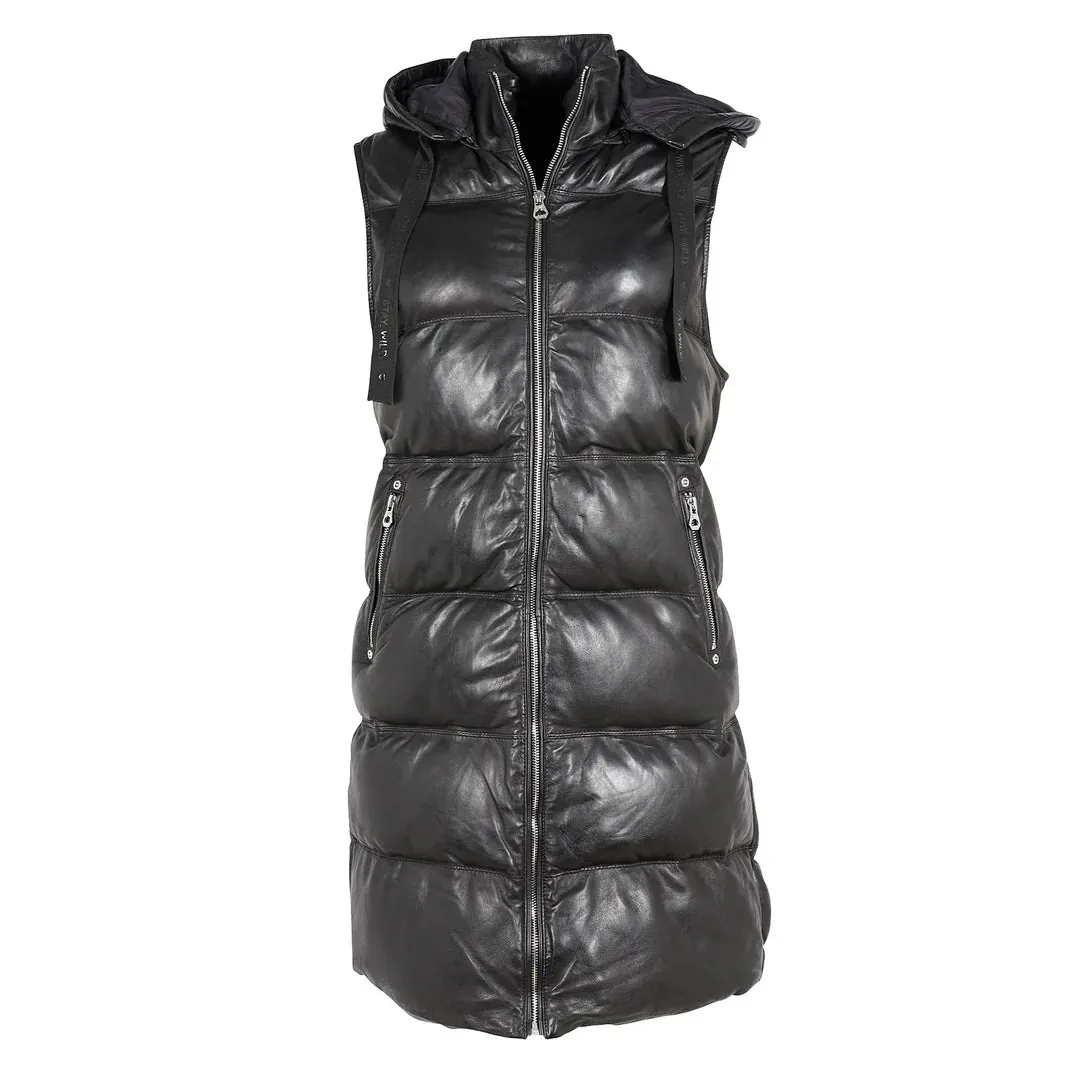 Mauritius Veo Leather Puffer Vest