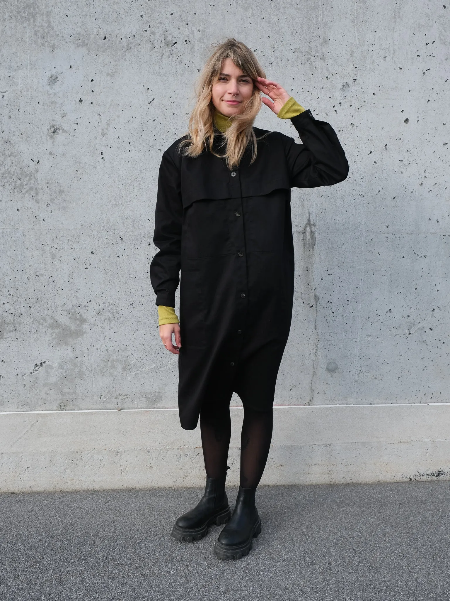 MOCCIONE black shirt dress