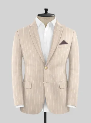 Napolean Como Bar Beige Wool Jacket