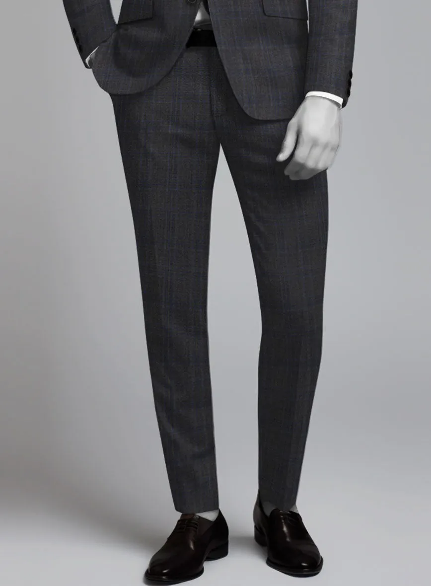 Napolean Gatsby's Charcoal Glen Wool Suit