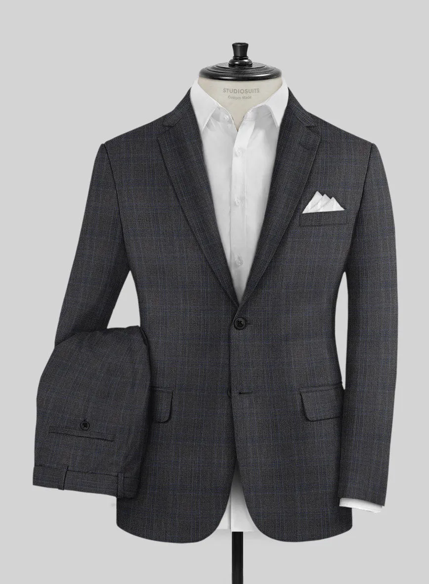 Napolean Gatsby's Charcoal Glen Wool Suit