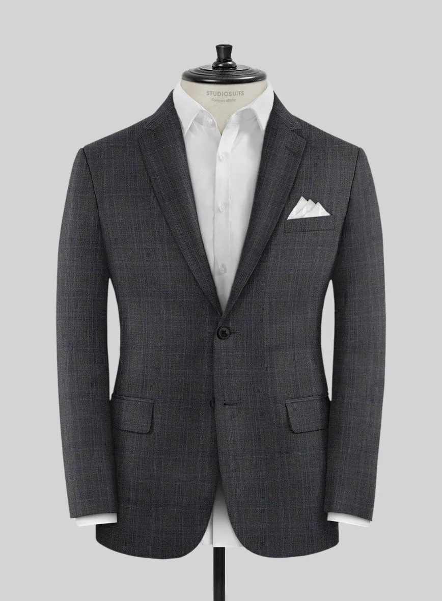 Napolean Gatsby's Charcoal Glen Wool Suit