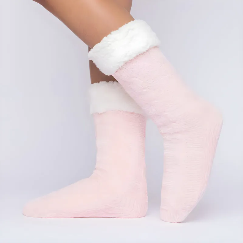 Non Slip Fleece Lined Lounge Socks