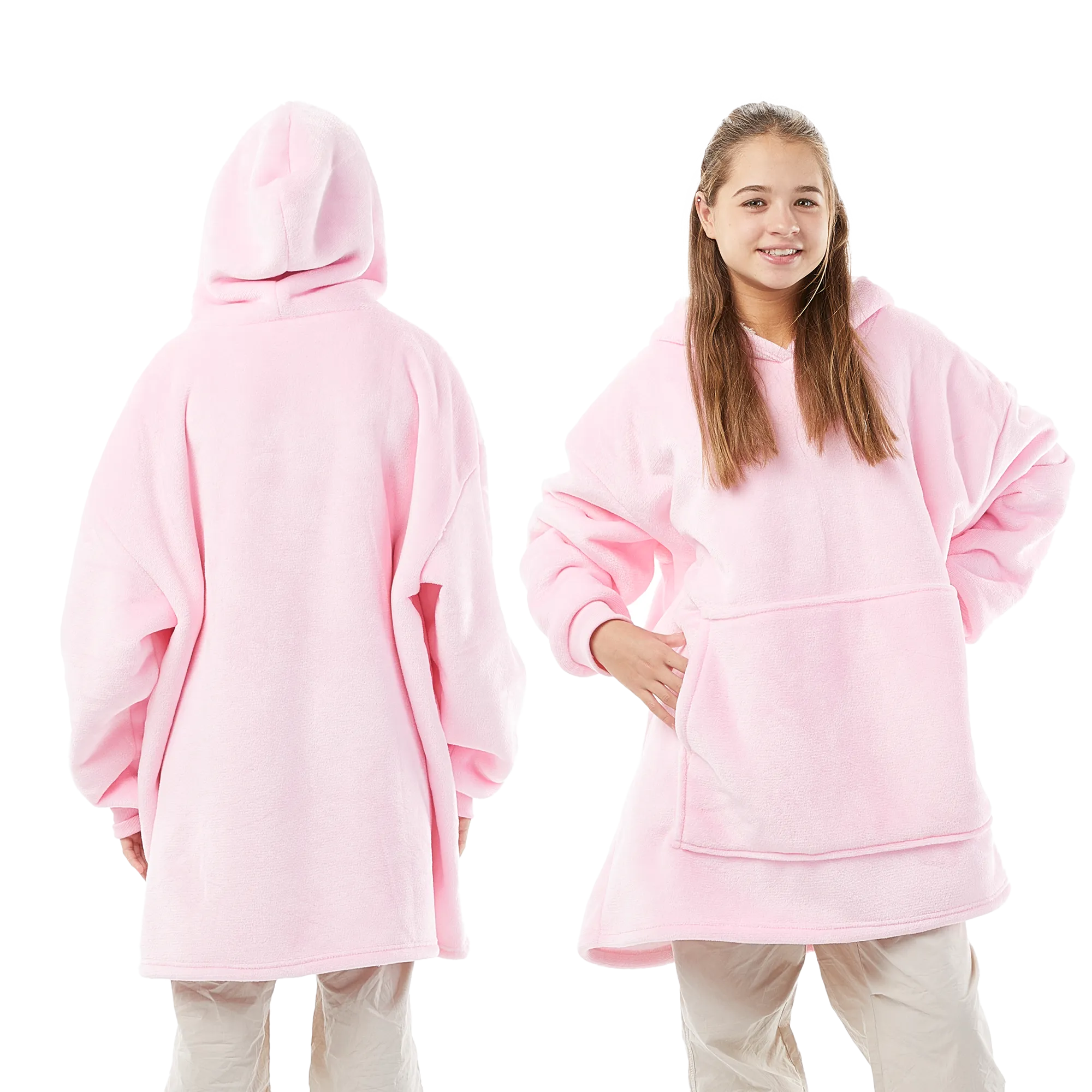 Oversized Blanket Hoodie - Thermal, Soft & Comfortable and Long Length Throw Hoodie