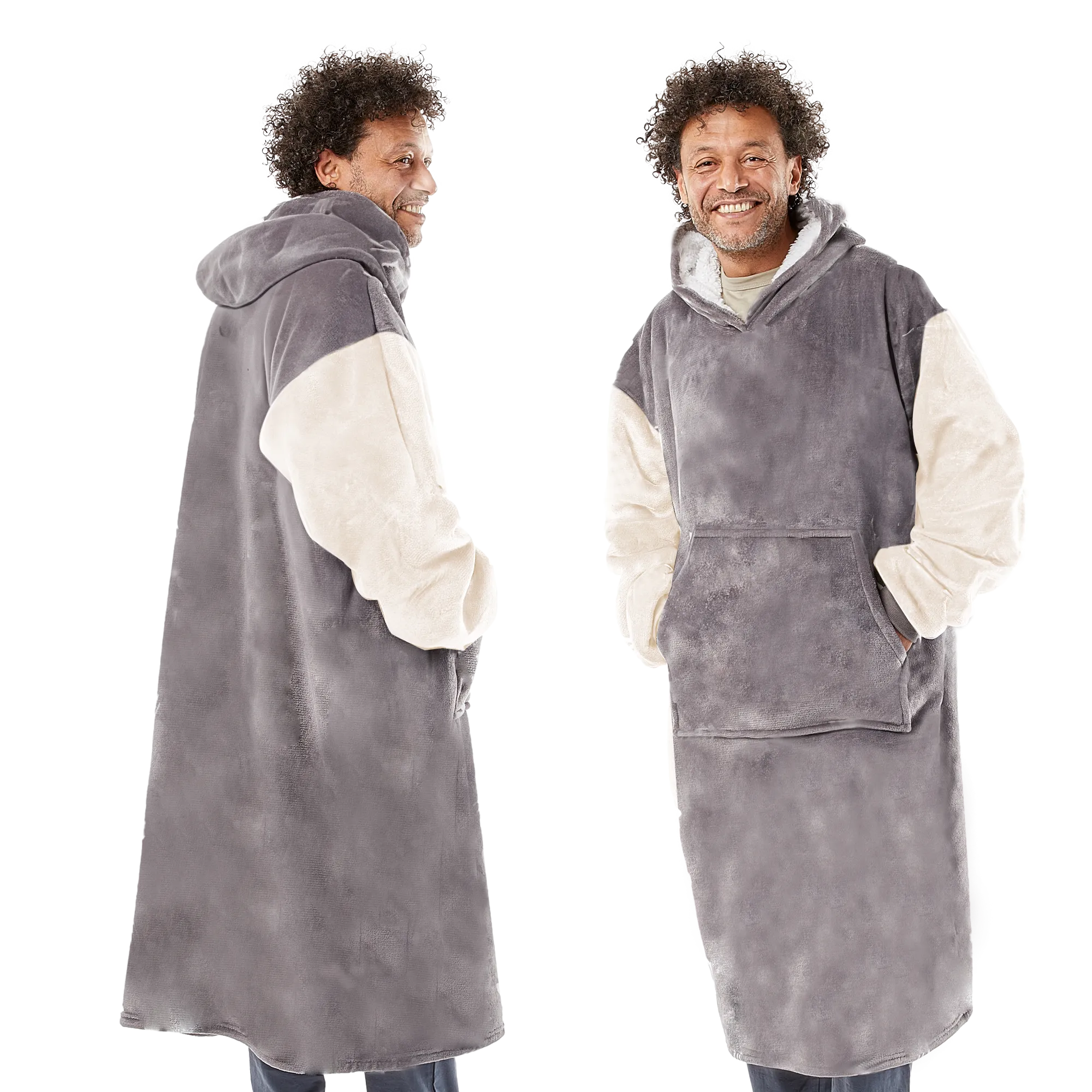 Oversized Blanket Hoodie - Thermal, Soft & Comfortable and Long Length Throw Hoodie