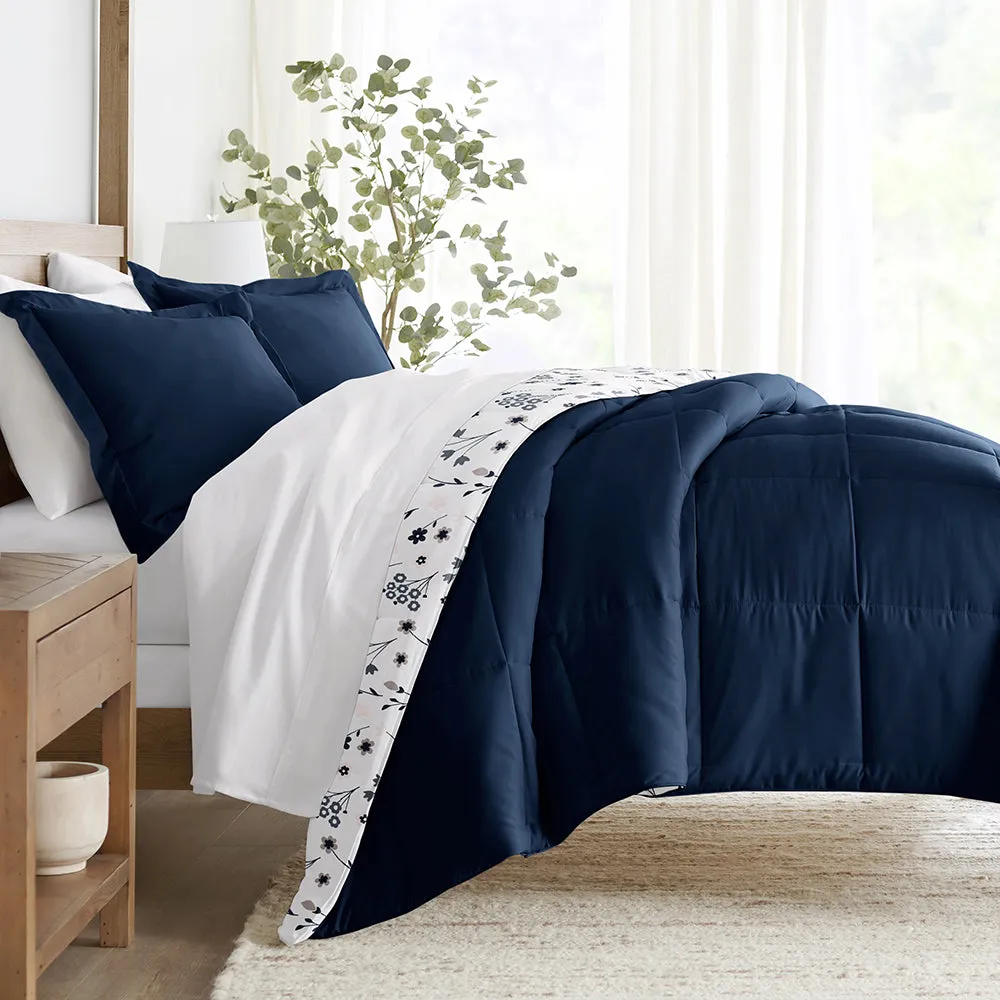 Patterned Down-Alternative Comforter Set (Sale)