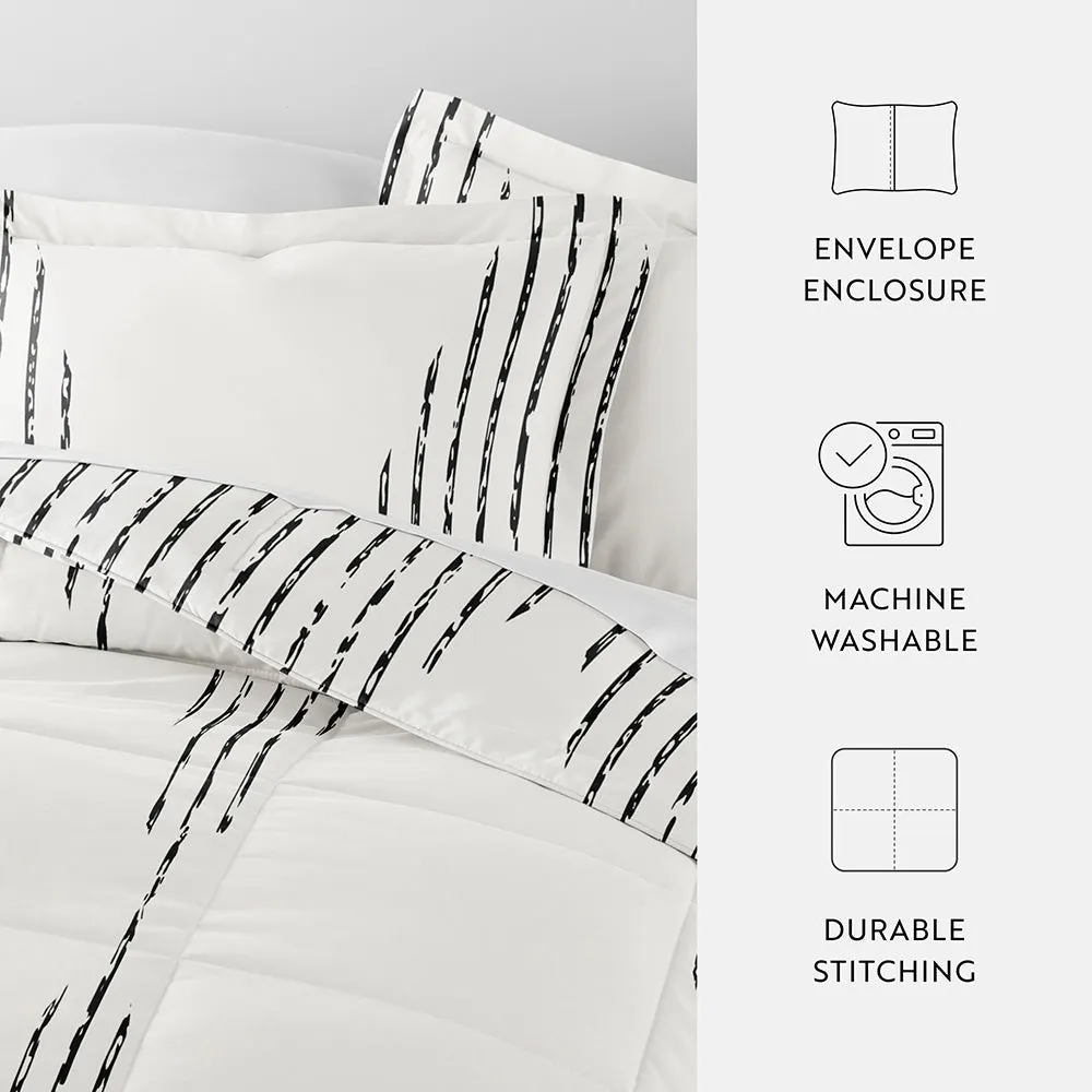 Patterned Down-Alternative Comforter Set (Sale)