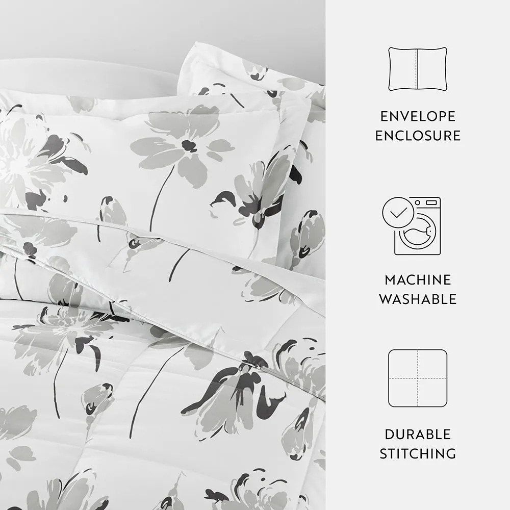 Patterned Down-Alternative Comforter Set (Sale)