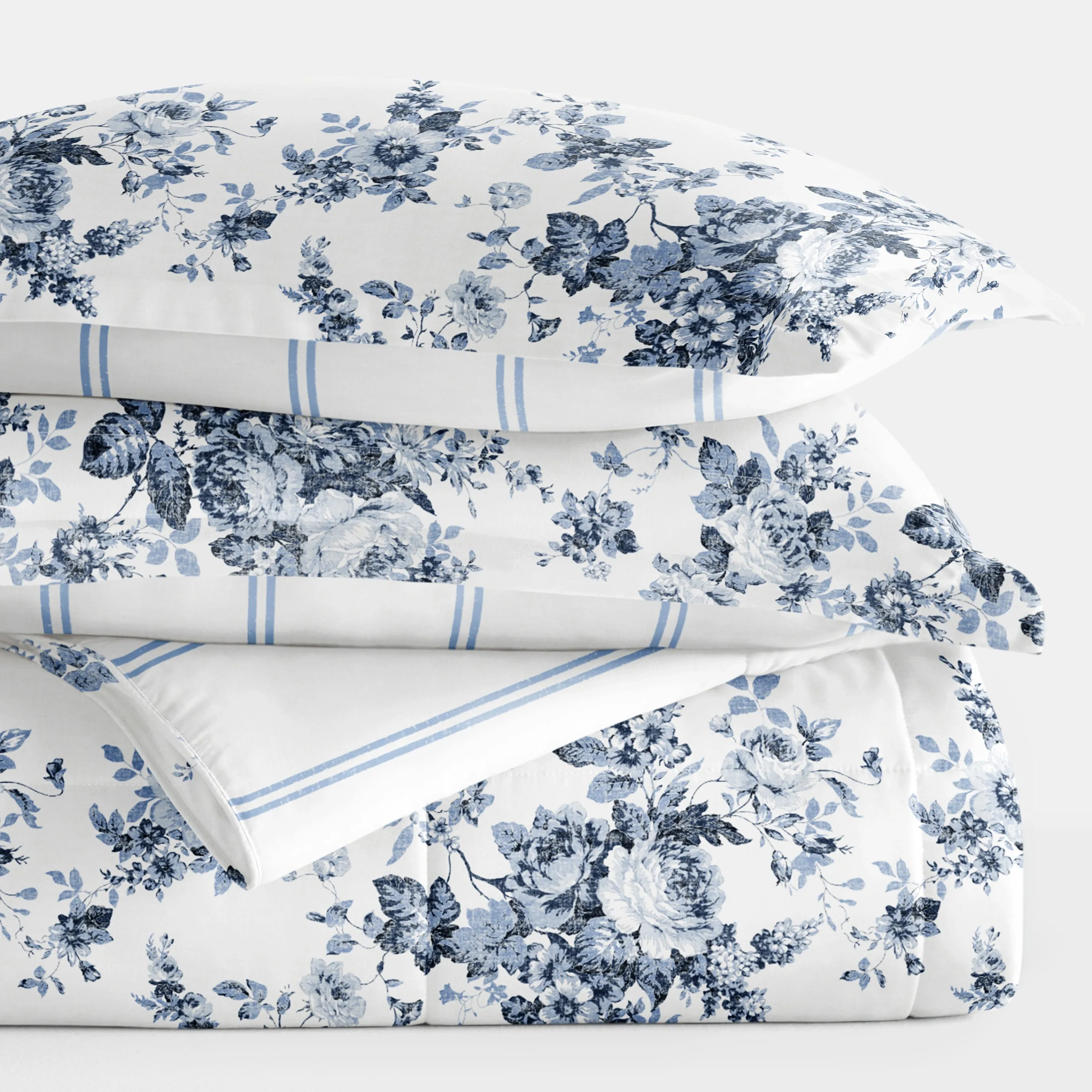 Patterned Down-Alternative Comforter Set (Sale)