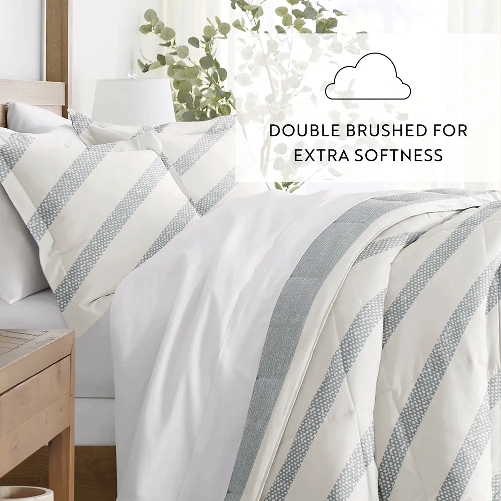 Patterned Down-Alternative Comforter Set (Sale)