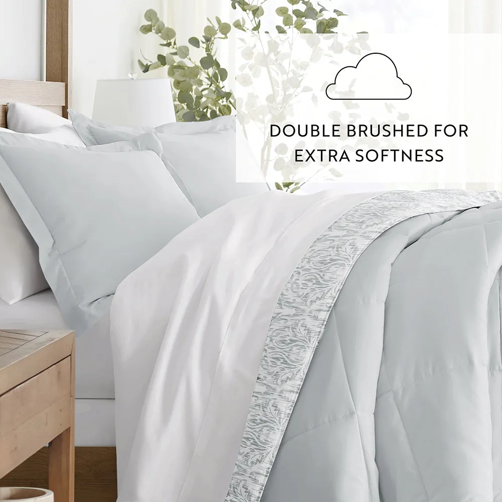 Patterned Down-Alternative Comforter Set (Sale)