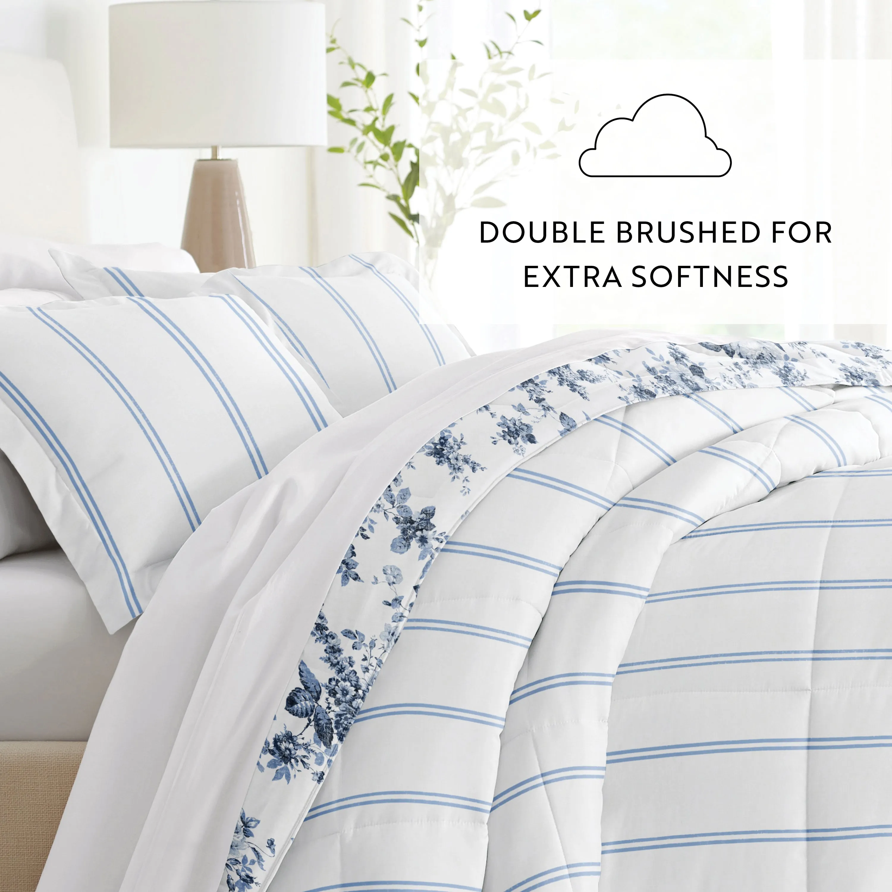 Patterned Down-Alternative Comforter Set (Sale)