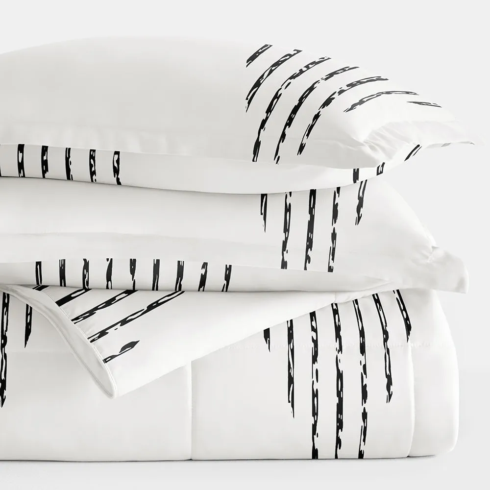 Patterned Down-Alternative Comforter Set (Sale)